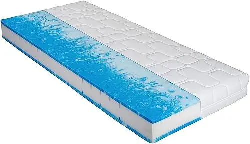 Produktbild: BeCo Kaltschaummatratze Duo Gel Comfort, Testurteil SEHR GUT (1,3)* 20cm ergonomische Komforthöhe, Größe:140 x 200 cm, Härtegrad:H3 (80 kg - 120 kg)