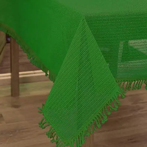 Produktbild: KAMACA Wetterfeste geschäumte Outdoor Tischdecke ABWASCHBAR WETTERFEST SCHMUTZABWEISEND Weichschaum (130 x 220 eckig, DUNKELGRÜN geschäumt)