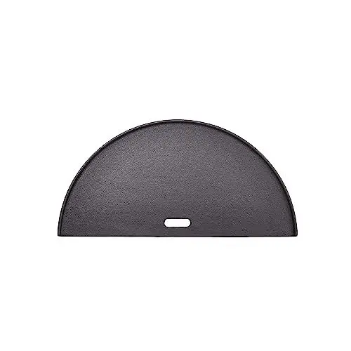 Produktbild: KamadoJoe Kamado Joe KJ-HCIGRIDDLE, Halbmond Gusseisen Reversible Griddle Grill Zubehör Grillzubehör, Schwarz
