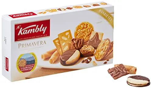 Produktbild: KAMBLY Primavera Keks-Sortiment 175 g, Schweizer Biskuit-Spezialitäten, Edles Feingebäck (8 X 175g)