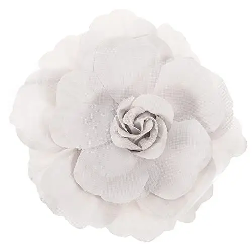 Produktbild: Holibanna Kamelie Seide Stoff Pin Brosche Weiße Kamelie Revers Hut Corsage Kleid Broschen Pin Blumenschmuck Für Hochzeit Bräute Mutter Schmuck Geschenke