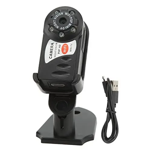 Produktbild: Kamera, Q7 HD 1080P Kamera Wireless WiFi Infrarot-Nachtsicht-Videoaufnahme-Kameras Outdoor-Sport-DV-Videokamera