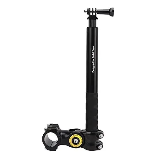 Produktbild: Kameraklemme Lenkerhalterung, Motorrad-Fahrrad-Action-Kamerahalter Lenkerhalterung mit Selfie-Stick, Einziehbare Kamerahalterung für Motorrad-Fahrrad