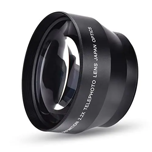 Produktbild: Kameraobjektiv, 67 Mm 2,2-Fach Universal-Telekonverter Teleobjektiv DSLR-Kameras Zubehör Nahaufnahme-Kameraobjektiv für Alle 67 Mm-Mount-Kameras