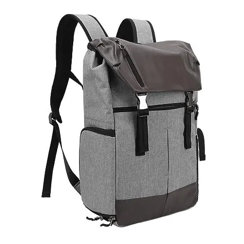 Produktbild: Kamera-Rucksack, DSLR/SLR/spiegellose Fotografie-Kameratasche, Wasserdichter Laptop-Rucksack mit Großer Kapazität und Regenschutz, Stativhalter, Verbreiterter Schultergurt für