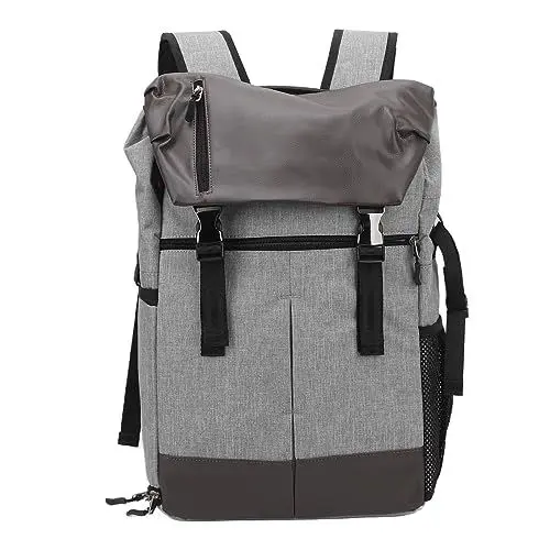 Produktbild: Kamerarucksack, DSLR SLR Wasserdichter Kamerataschenrucksack, Anti-Diebstahl-Fotorucksack mit Laptopfach, Stativhalter, Regenschutz