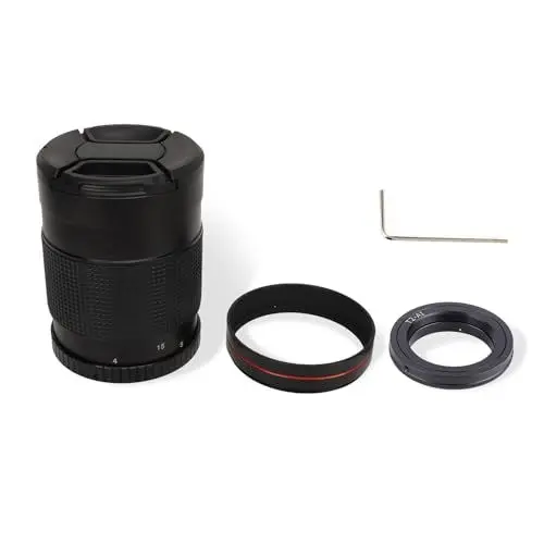 Produktbild: Kamera-Spiegelobjektiv, 500 mm F7,5 Super-Tele-Spiegel-Kameraobjektiv für AI-Mount, passend für AF-Mount-Spiegelreflexkameras