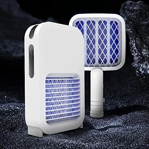 Produktbild: KAMEUN Fliegenklatsche Elektrisch, Elektrischer Insektenvernichter, Mosquito Repellent Lamp mit USB Wiederaufladbar UV-Fliegenfalle Elektrisc für Gärten, Indoor, Küche