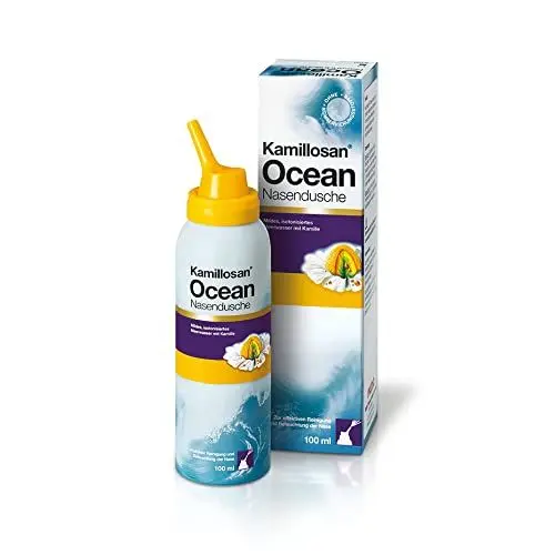 Produktbild: Kamillosan Ocean Nasendusche: Meerwasser Nasenspray mit Kamille, Nasenpflege für Erwachsene und Kinder, 100 ml