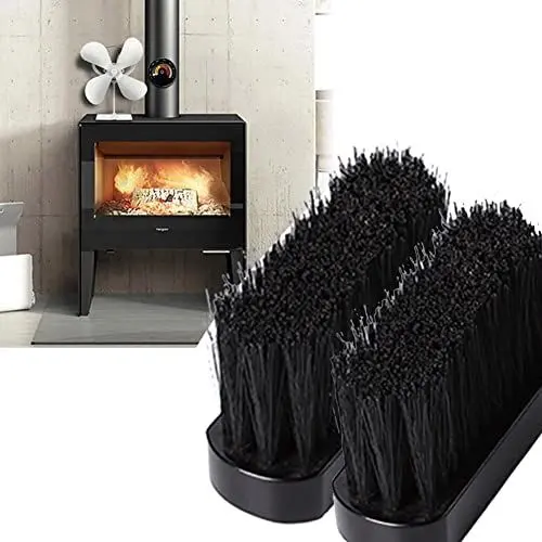 Produktbild: Kaminbürsten, 2 Stück Holzkamin-Reinigungsbürste für Kamin, Begleitbürstenkopf11*3.3*1.3cm, Kamin-Feuer-ERD-Kaminbürste, länglicher Ersatz-Ersatzbürstenkopf-Nachfüllpack für Zuhause und Kaminreinigung