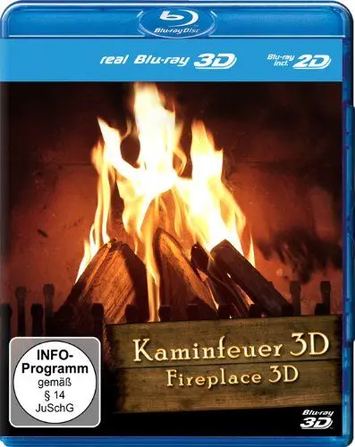 Produktbild: Kaminfeuer 3D (Blu-ray 3D+2D)