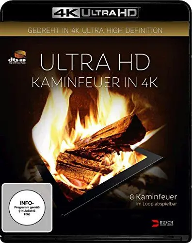 Produktbild: Kaminfeuer 4K Ultra-HD Blu-ray Disc