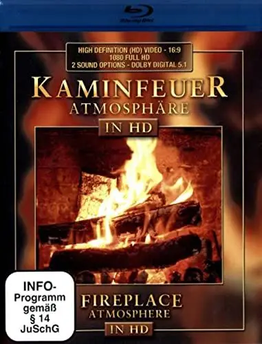 Produktbild: Kaminfeuer Atmosphäre in HD (Blu-ray)