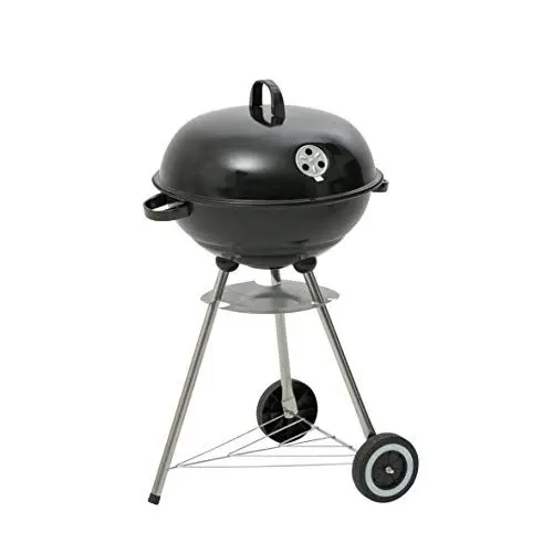 Produktbild: Kamino BBQ Kugelgrill Arizona auf Rädern, Rundgrill mit regelbarem Luftabzug und Grillrost, Holzkohlegrill aus emailliertem Stahl, 54 x 87,5 x 47,5 cm
