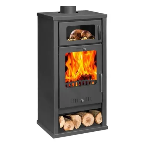 Produktbild: Kaminofen Holzofen mit Backofen BALKAN ENERGY Troy 7.8kW