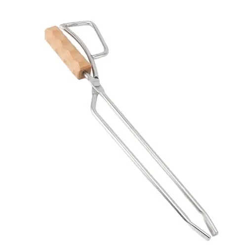 Produktbild: Natudeco 16,5-Zoll-Feuerzange, Brennholzgreifer, Kaminzange aus Edelstahl, Holzklauenzange für Feuerstelle, Lagerfeuer, Brennholz, Holzkohle