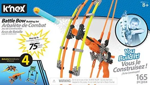 Produktbild: Kampfbogen-Baukasten, K'NEX CYBER-X, Basic Fun, 15247, Lernspielzeug für Jungen und Mädchen, 165 Teile MINT-Lernset, Konstruktionsbauspielzeug für Kinder ab 8 Jahren