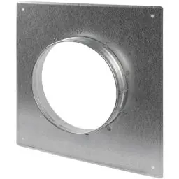 Produktbild: Kanalanschluss Flansch Ø 150 mm, Verzinkter Stahl, Gerader oder flexibler Rohrflansch für Heizung, Kühlungs und Belüftungssysteme (15 cm)