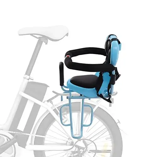 Produktbild: KANBCNG Kinderfahrradsitz Hinten, Herausnehmbares Kids Ride Shotgun mit U-Förmige Leitplanke & Rückenlehne & Breitere Fußstütze für 6 Monaten Bis 6 Jahren Geeignet 36 * 52 cm