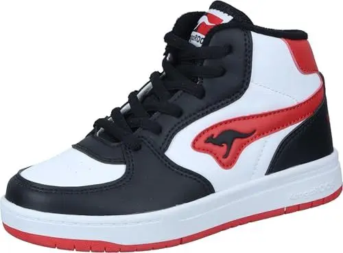 Produktbild: KangaROOS K-CP Deck Mid RV Sneaker, Jet Black/Fiery red, 32 EU