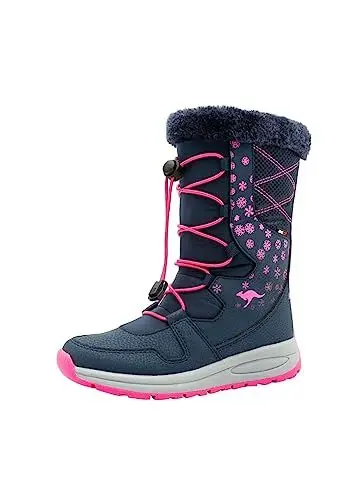 Produktbild: KangaROOS K-Glaze RTX Unisex-Kinder Stiefel, Blau (Dark Navy/Daisy Pink 4204), 25 EU