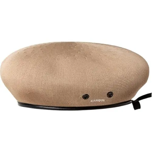Produktbild: Kangol Tropic Monty Baskenmütze Beret Sommerbaske Damenbaske Herrenbaske (XL (60-61 cm) - beige)