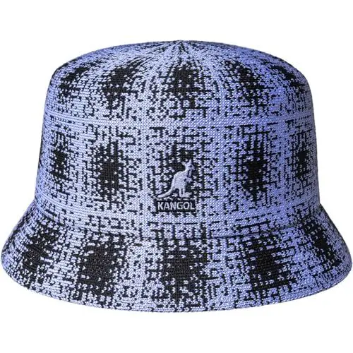 Produktbild: Kangol Grunge Plaid Bin Fischerhut Stoffhut Anglerhut Sommerhut Sonnenhut (XL (60-61 cm) - hellblau)