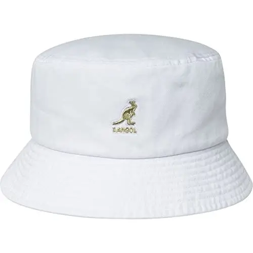 Produktbild: Kangol Herren Washed Bucket Baskenmütze, weiß, L