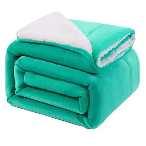 Produktbild: KANKAEU Kuscheldecke160x200 cm, 550GSM Dicke und Warm Sherpa Decke, Flauschig und Weich Fleecedecke, Sofaüberwurf Decke, Schlafdecken, Decken für Büros