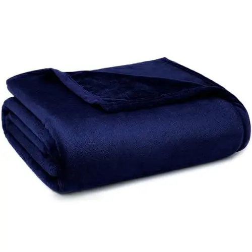 Produktbild: KANKAEU Kuscheldecke Flauschig 200x230 cm, 380GSM Superweiche & Zarte Fleecedecke, Flauschige Decke, Wohndecke Kuscheldecken als Sofadecke, Flanelldecke, Couchdecke, Navy