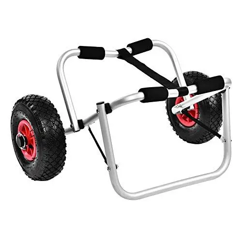 Produktbild: Kanuwagen Faltbarer Kajakwagen Bootstrailer Surfwagen Kajak Transport Alu Kanuwagen Kajakwagen Bootswagen 80 kg Kanu inkl. Spannriemen
