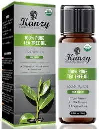 Produktbild: Kanzy Teebaumöl Bio 100% Reines 10ml Kaltgepresst Tea Tree Oil Für Shampoo, Haut, und Anti Picke, Akne Öl, Nagel, Natürrein Ätherische Öle für Aromatherapie Diffuser
