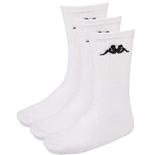 Produktbild: Kappa 3 Paar SONOTU 3 Sportsocken Gr. 35-46 Unisex Tennissocken, Farbe:White, Socken & Strümpfe:39-42