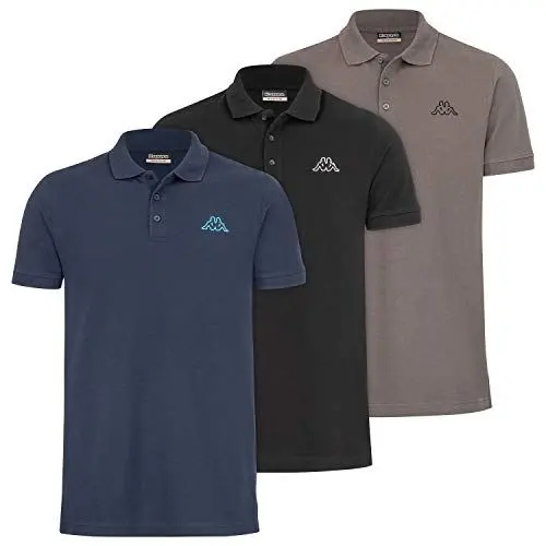 Produktbild: Kappa Herren Polo VELEOT 3 Polo Shirt 3er-Pack s/s 707408-18-0201 XL