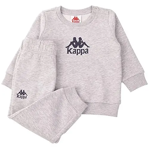 Produktbild: Kappa Kinder Jogginganzug 709486M Unisex Kids Suit | Langarm Sweatshirt I Jogging Hose I Jogginganzug I High-rise Melange I 86-92