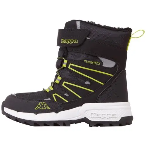 Produktbild: Kappa Unisex Kinder Floki Tex K Schneeschuh, Black Lime, 35 EU
