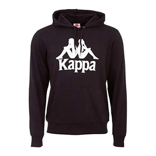 Produktbild: Kappa Unisex Taino Hooded Sweatshirt Pullover Hoody 705322 Schwarz, Bekleidungsgröße:S