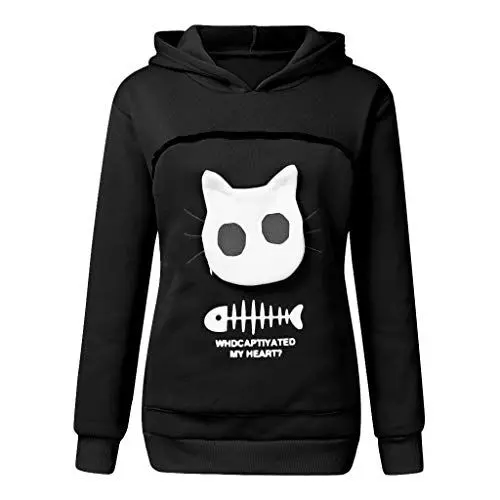 Produktbild: Kapuzenpullover Damene Ausgeschnitten Leichter Frühjahr Hoodie Kette Clubkleidung T Shirt Women's Polyester Ärmel Langes Kaputze Zipper Lauschig Schönen