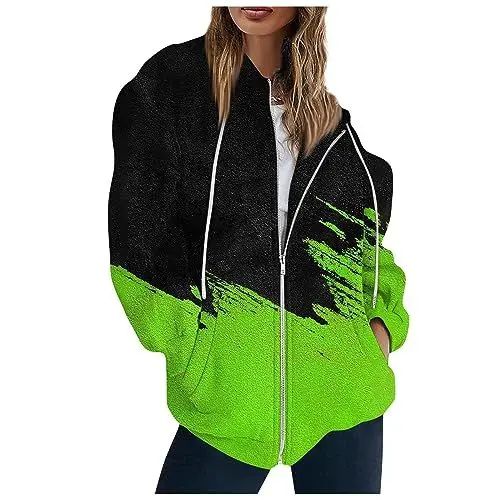 Produktbild: Kapuzenpullover Für Damen Gym Pullover Kapuzenpullover Damen Übergroßer Kapuzenpullover Gym Pullover Pullover Sport Damen Damen Hoodie Mit Reißverschluss Kapuzenpullover Damen Hoodie Jacke