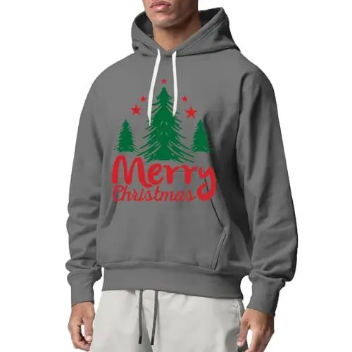 Produktbild: Kapuzenshirt Leinenjacke Herren Sommer Arbeitskleidung Herren Hoodie Teenager Jungs 176 Weihnachten Hoodie Pullover Herren Baumwolle Weihnachts Herren Hemd Hoodies Herren Sale