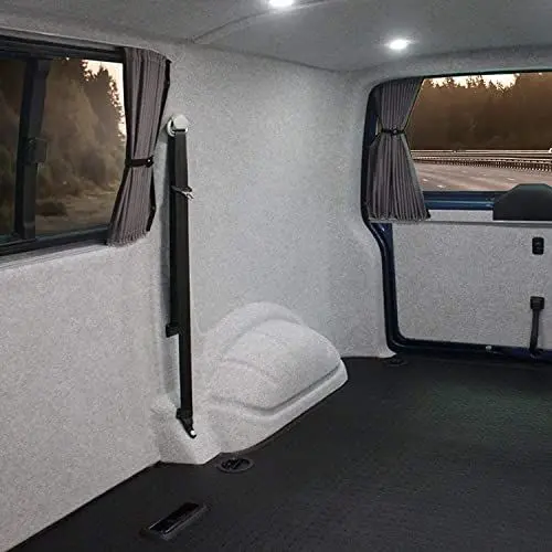 Produktbild: KARAT Filzstoff - Bastelfilz - Bespannstoff Kfz Filz Stoff für Auto Innenraumverkleidung Bezugsstoff Meterware Nadelfilz Camper ausbau Wohnmobil Filz Auto Innenausbau Superflex Hellgrau 200 x 100 cm