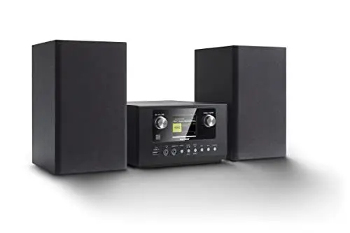 Produktbild: Karcher MC 6490DI Kompaktanlage (mit CD Player, Stereoanlage mit Internetradio und Bluetooth, UKW und DAB+ Radio mit Senderspeicher, USB mit Ladefunktion/MP3-Wiedergabe, Wecker mit Dual-Alarm) schwarz