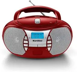 Produktbild: Karcher RR 5025-R tragbares CD Radio (CD-Player, Boomboxen, UKW Radio, Batterie/Netzbetrieb, AUX-In) rot