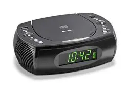 Produktbild: Karcher UR 1308 - Radiowecker mit CD-Player und Radio (UKW), Wecker mit zwei einstellbaren Weckzeiten, Sleep Timer, dimmbares Display, Uhrenradio, USB-Ladefunktion, schwarzes