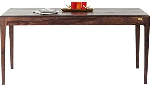 Produktbild: Kare Design Tisch Brooklyn Walnut, Dunkelbraun, 4-6 Personen, Langlebiges Massivholz, Skandi-Style, Esszimmertisch, Minimalist, Großer Schreibtisch, Konferenztisch für Büro, 75x175x90 cm (HxBxT)