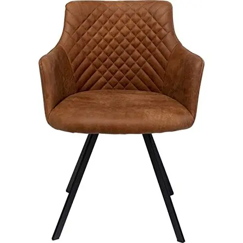 Produktbild: Kare Design Drehstuhl Coco, Braun, Esszimmerstuhl, 360 Grad drehbar, 84x53x60cm (H/B/T)