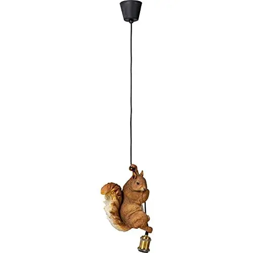 Produktbild: Kare Design Hängeleuchte Animal Squirrel, Gold, höhenverstellbare Pendelleuchte, 100 cm Kabellänge, 20 cm, Braun, 52296, 38x20x14cm