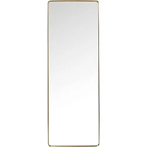 Produktbild: Kare Design Spiegel Curve, moderner Wandspiegel, edler Badspiegel, großer rechteckiger Schminkspiegel, Ganzkörperspiegel, Ankleidespiegel, (H/B/T) 200x70x5cm