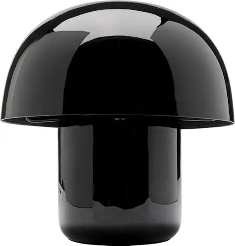 Produktbild: Kare Design Tischlampe Mushroom Schwarz, Metall, Moderne Tischleuchte, Pilzlampe, Schreibtischlampe, Büro, Wohnzimmer, Schlafzimmer, Office, keine Leuchtmittel inklusive, 20x20x20 (HxBxT)