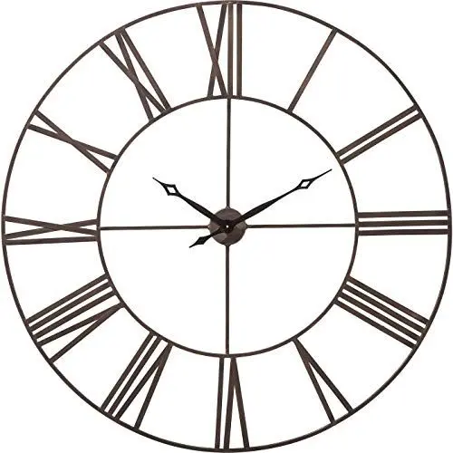 Produktbild: Kare Design Wanduhr Factory, Silber, 120cm Durchmesser, Wanduhr, Uhr, Stahlgestell, Quarzuhrwerk, Batterie nicht inklusive